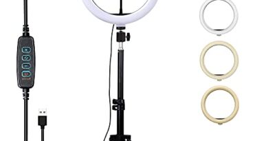 Right Plus 10" LED Ring Light with Tripod Stand for YouTube Photo-Shoot Video Shoot Live Stream | Instagram | Selfie | Photography | vlogging | Makeup | iPhone | Android Mobile & Camera