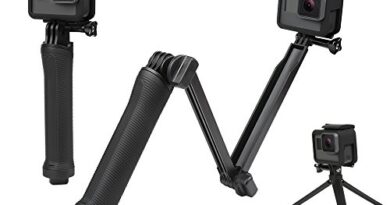 YANTRALAY SCHOOL OF GADGETS 3-Way Monopod Grip Arm Tripod Foldable Selfie Stick, Stabilizer Mount Holder for GoPro Hero 7/6/5, SJCAM SJ6, SJ7, SJ5000, Yi and All Action Cameras (Black)