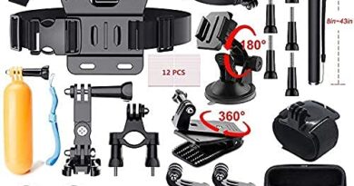 4atronics 49 in 1 Action Camera Accessory Kit Bundle Compatible for GoPro Hero 6 5 4 3/SJCAM/Akaso/Apeman/Xiaomi Yi Action Camera (49 in 1)