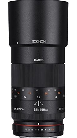 Rokinon 100mm F2.8 ED UMC Full Frame Telephoto Macro Lens for Canon EF Digital SLR Cameras