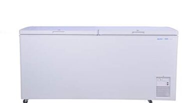 Voltas 405 DD CF Double Door Deep Freezer, 405 Liters, White