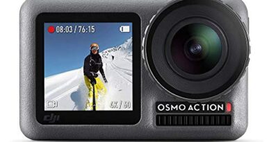 DJI OSMO Action Camera (Silver,Grey) | Dual Screen | 12 MP Camera | 4K Recording Upto 60 FPS | Fast Mode Upto 240 FPS | HDR Recording, Optical