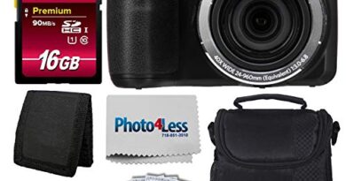 Kodak PIXPRO AZ401 Astro Zoom 16MP Digital Camera (Black) + Camera Case + Transcend 16GB SDHC Class10 UHS-I Card 400X Memory Card + USB Card Reader + Table Tripod + Accessories