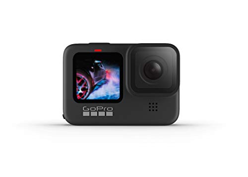 GoPro HERO9 Black Waterproof Digital Action Camera with Touch Screen 5K Ultra HD Video 20MP Photos 1080p Live Streaming Stabilization, Dual Screen (1 Year Warranty)