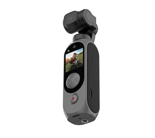 MANYCAST FIMI Palm 2 Pro 4K Handheld 3-Axis Gimbal Camera with D1/2”CMOS, 4K Video, Pocket-Sized, Smart Tracking, 12MP Photo, 3xZoom, 2600mAh Action Camera for Vlog & YouTube