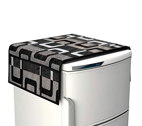 FACTCORE Designer Black Box Fridge Top Cover (21 X 39 Inches)