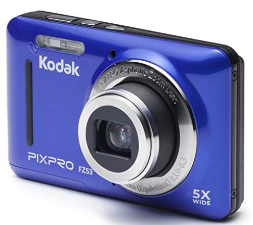 Kodak FZ53-BL Point and Shoot Digital Camera with 2.7" LCD, Blue