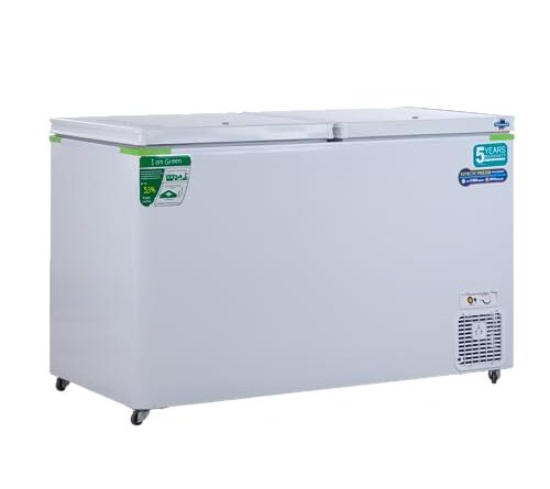 Rockwell 316Ltr, Double Door Eutectic Hard Top Deep Freezer, 18 Hours Temperature Backup, 5yrs Comprehensive warranty on Compressor (GFR450DDET, White)